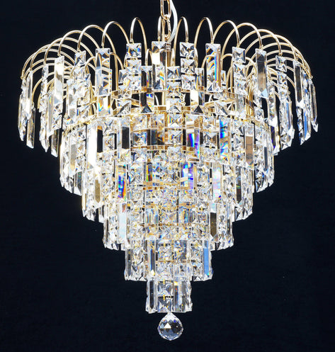125/50/8 Bocelli 8 Light French Gold Suspended Light