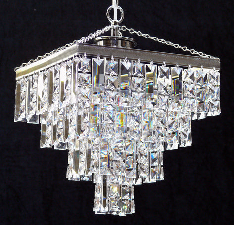 180/11"/3 Tempo 28cm Polished Chrome Suspended Light