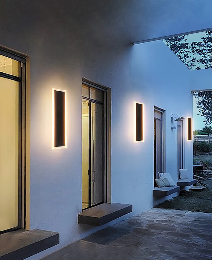 6w Integrated LED Outdoor & Indoor Wall Light in Black, Model LX-Lin30S