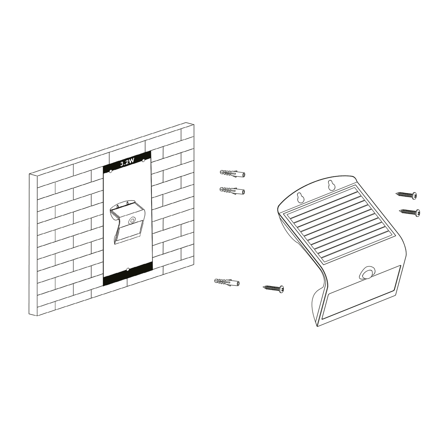 98757 LAMOZZO wall lamp in white / translucent plastic