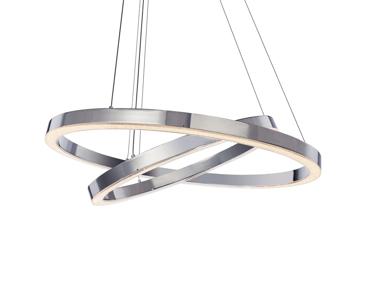Polished Chrome Finish Cerchio 2 Light Adjustable Pendant Ceiling Pendant MD15030005-2A