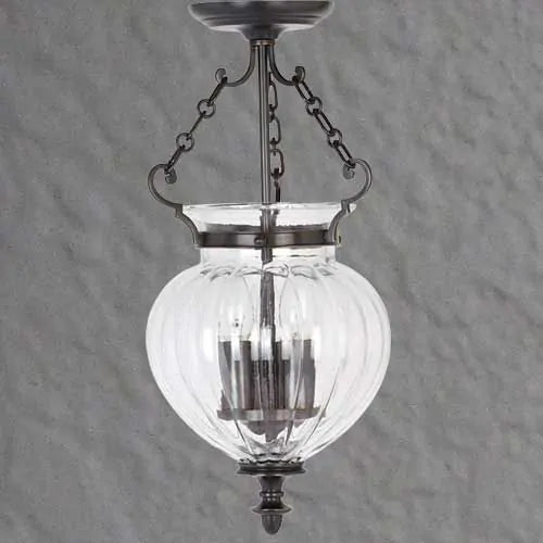 Old Bronze 3 Light Indoor Lantern by Elstead Finsbury Park FP/P/S