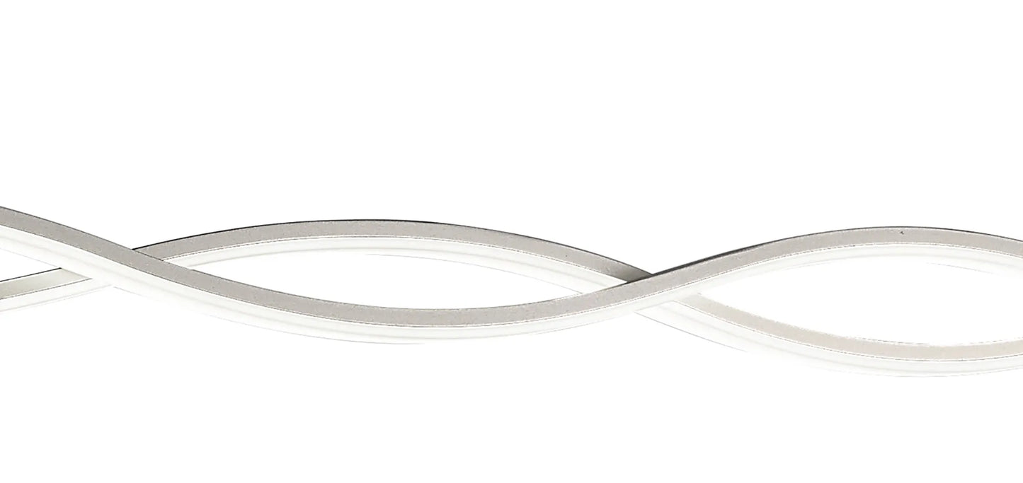 M4864 Mantra Sahara Pendant 36W LED 3000K, 2520lm, Dimmable Silver Frosted Acrylic Polished Chrome