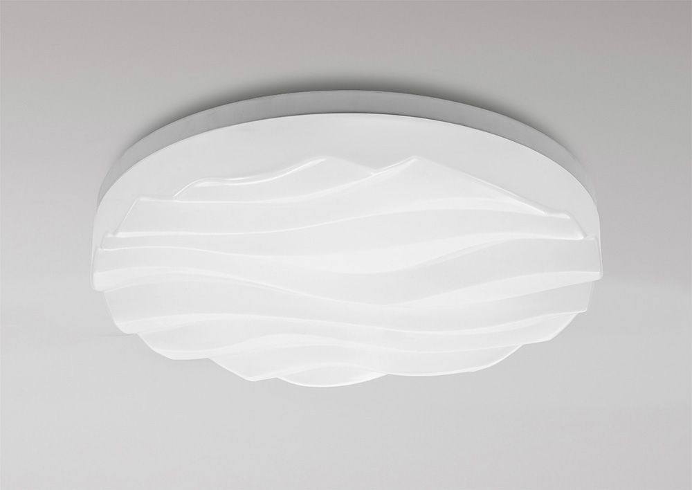 M5041 Mantra Arena Ceiling Wall Light Medium Round 36W LED IP44 3000K 3240lm Matt Acrylic