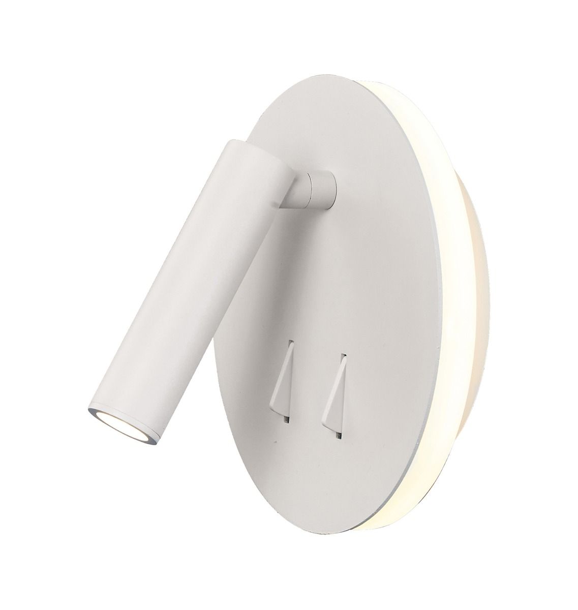 M6080 Mantra Cayman Reading Wall Light 6W + 3W LED 3000K 620lm Matt White