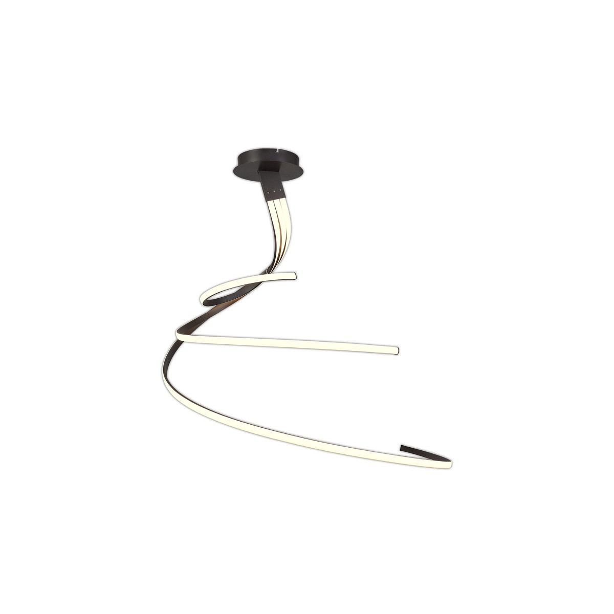 M5832 Mantra Nur BR XL LED Ceiling Fitting 80W 2800K 6200lm Dimmable Frosted Acrylic Brown Oxide