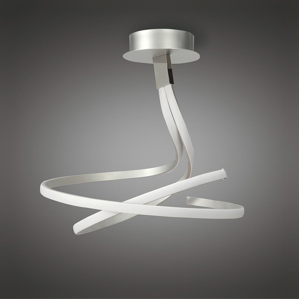 M4981 Mantra Nur Non-Dimmable LED 1 Light Twist Ceiling Pendant Polished Chrome