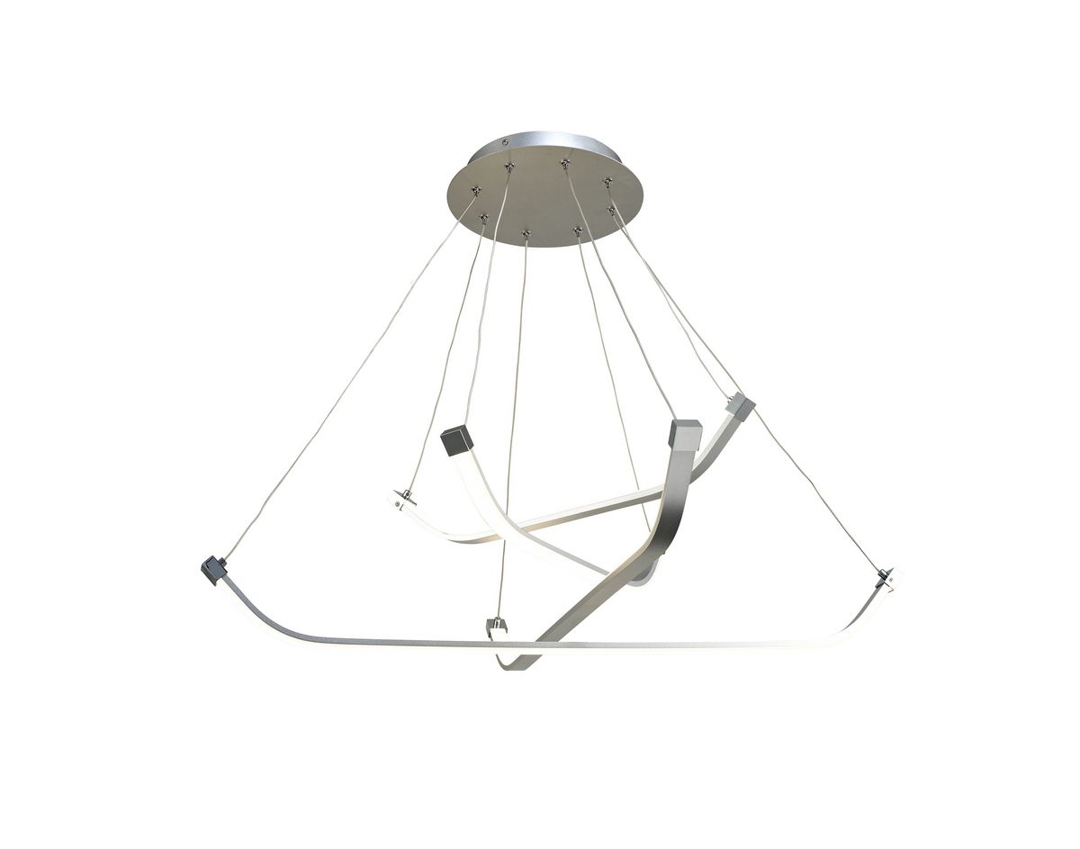 M5571 Mantra Papau 1Lt LED Silver Multi-Arm Pendant Light