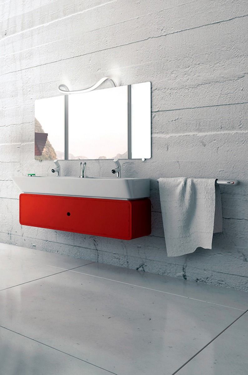 M5087 Mantra Sisley Wall Lamp 12W LED Chrome IP44 3000K 840lm Silver Frosted Acrylic Polished Chrome