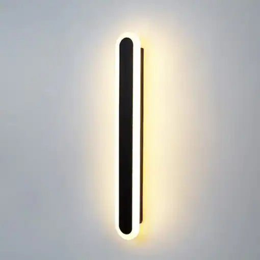 10w Integrated LED Indoor & Outdoor Wall Light in Black, Model LX-Lin60R