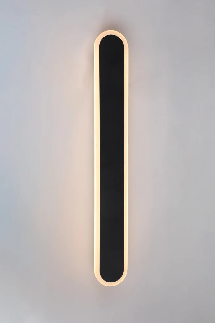 10w Integrated LED Indoor & Outdoor Wall Light in Black, Model LX-Lin60R