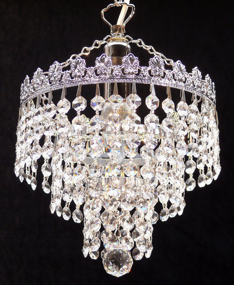 166/8"/1 Fantastic Lighting Polished Chrome Crystal Suspended Light