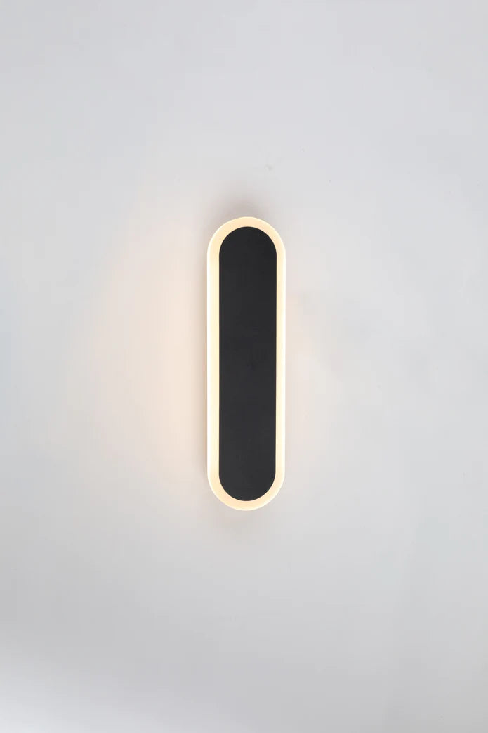 6w Integrated LED Outdoor Wall Light in Black, Model LX-Lin30R