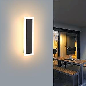 6w Integrated LED Outdoor & Indoor Wall Light in Black, Model LX-Lin30S