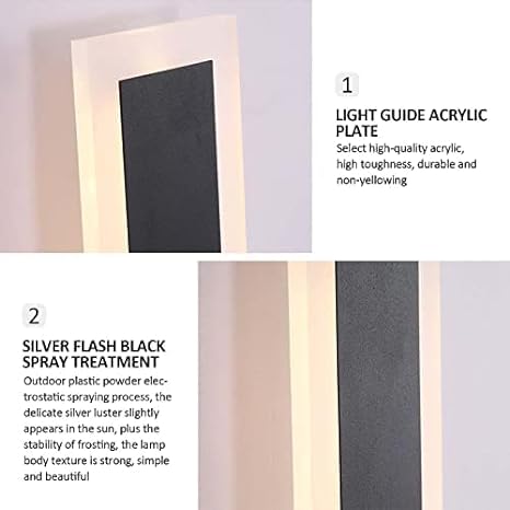 10w linear Integrated LED Indoor & Outdoor Wall Light in Black, Model LX-Lin60S