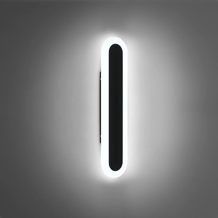 6w Integrated LED Outdoor Wall Light in Black, Model LX-Lin30R