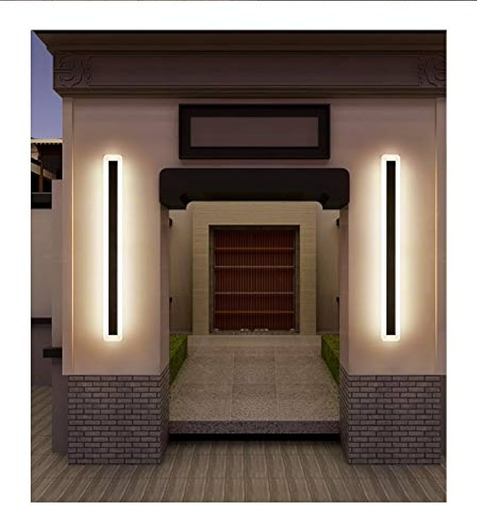 15w LINEAR Integrated LED Outdoor Wall Light in Black, Model LX-Lin90S