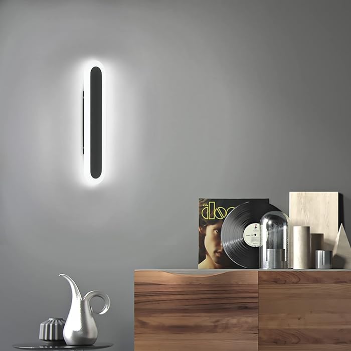 6w Integrated LED Outdoor Wall Light in Black, Model LX-Lin30R