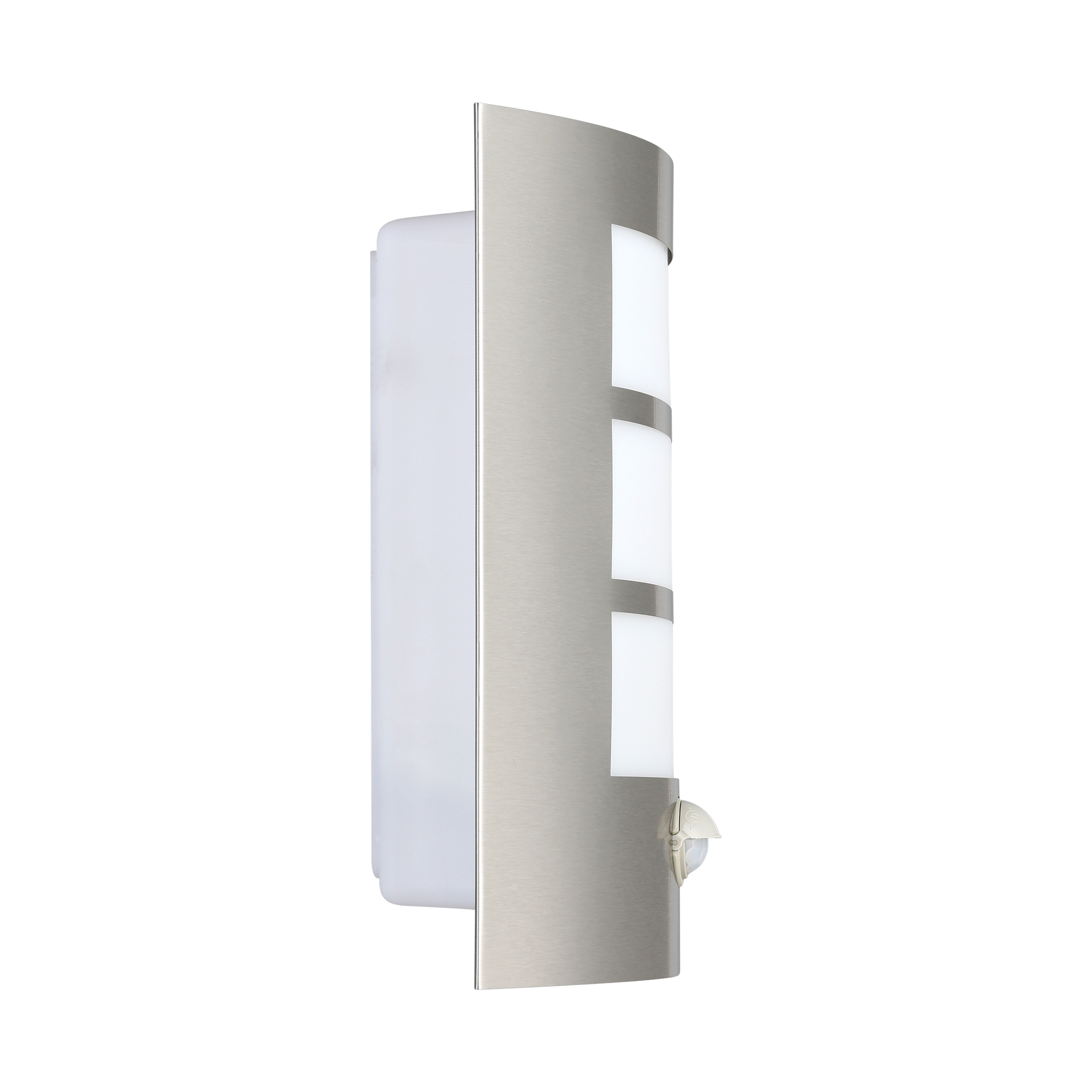 88142  CITY stainless steel wall lamp stainless steel / plastic white