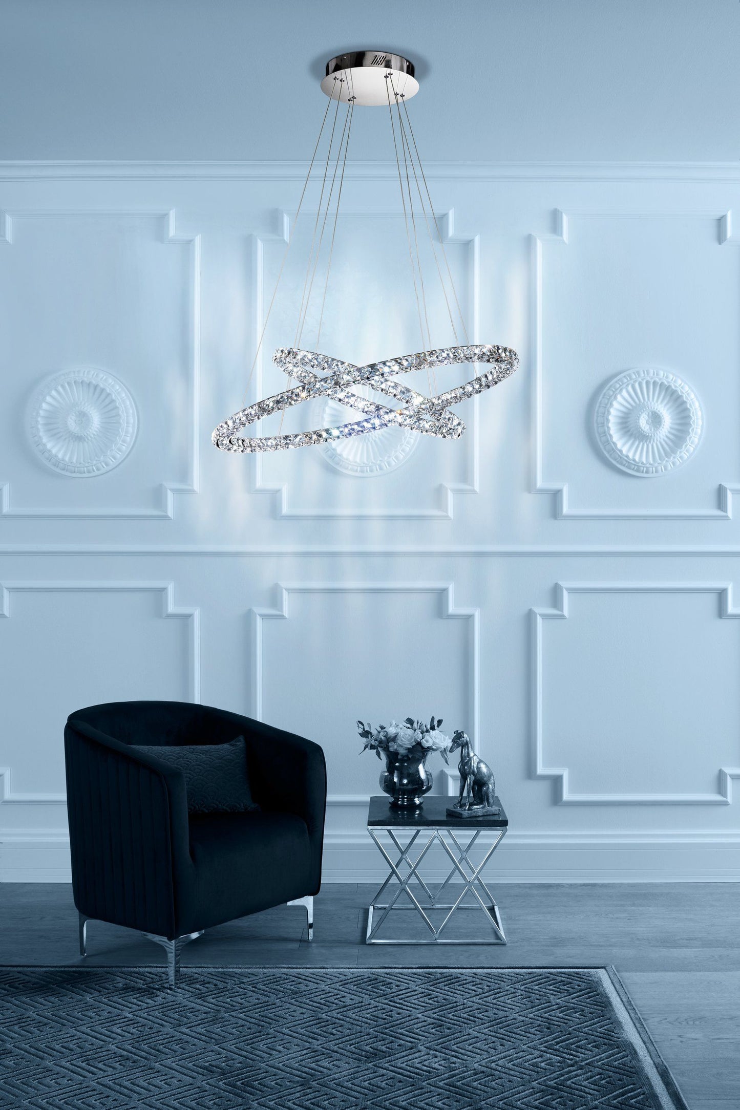 LED Crystal Pendant Toneria Eglo Ceiling Light 93946