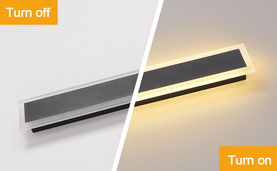 6w Integrated LED Outdoor & Indoor Wall Light in Black, Model LX-Lin30S