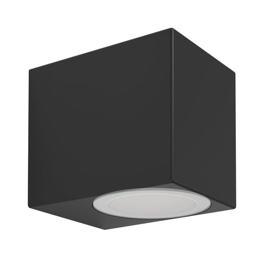 900275 JABAGA Outdoor wall light is made of black plastic and transparent plastic.
