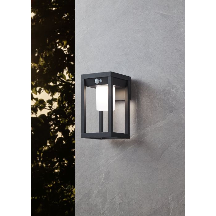 900804  MARTANO wall light aluminium black / plastic white