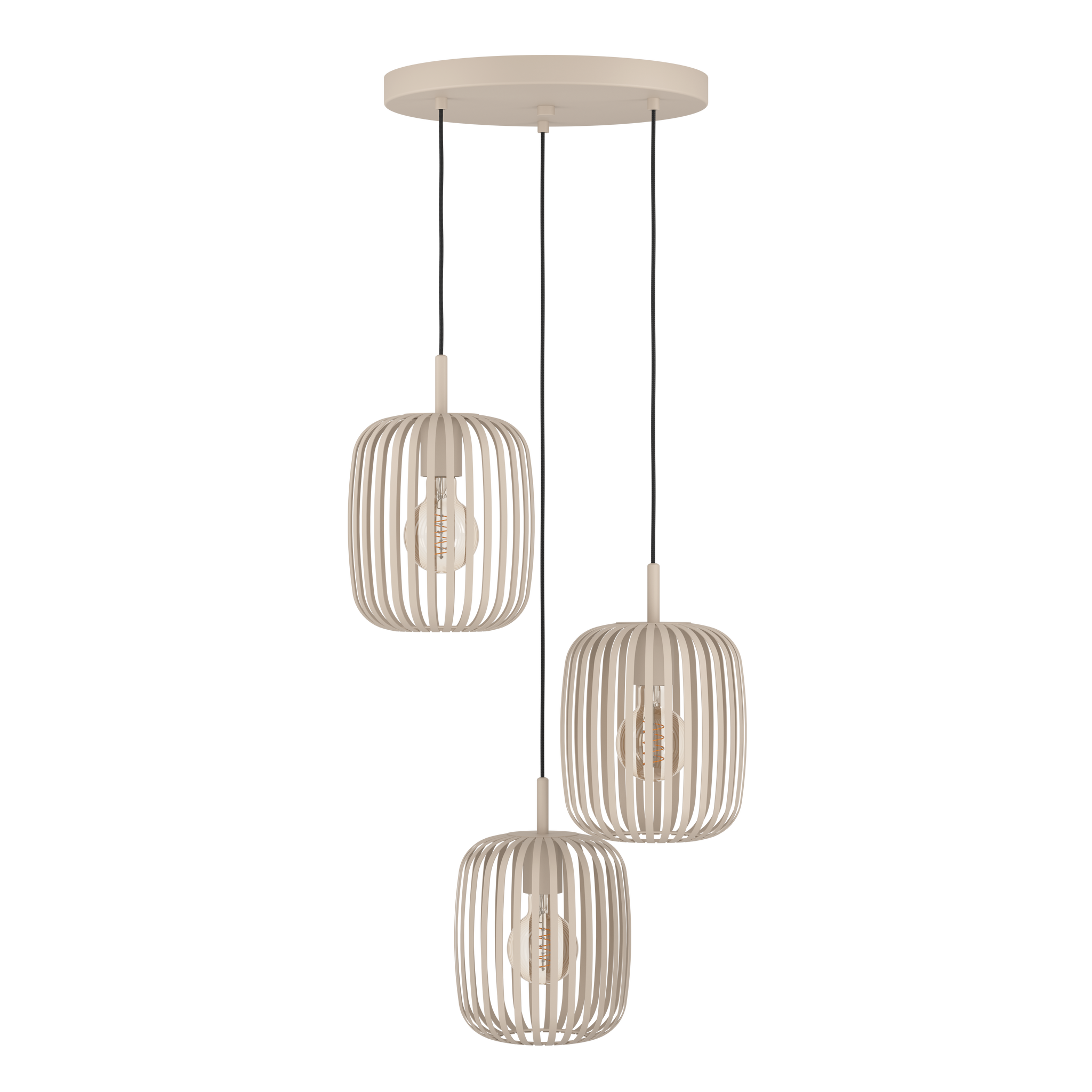 900687  ROMAZZINA pendant light steel sandy