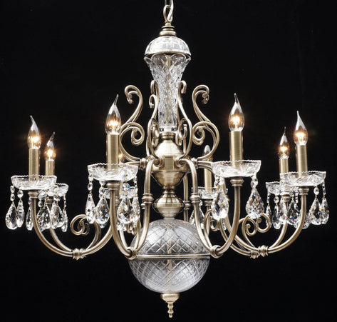 Rembrandt 8-light multi-arm light model number 7039/8 in polished chrome