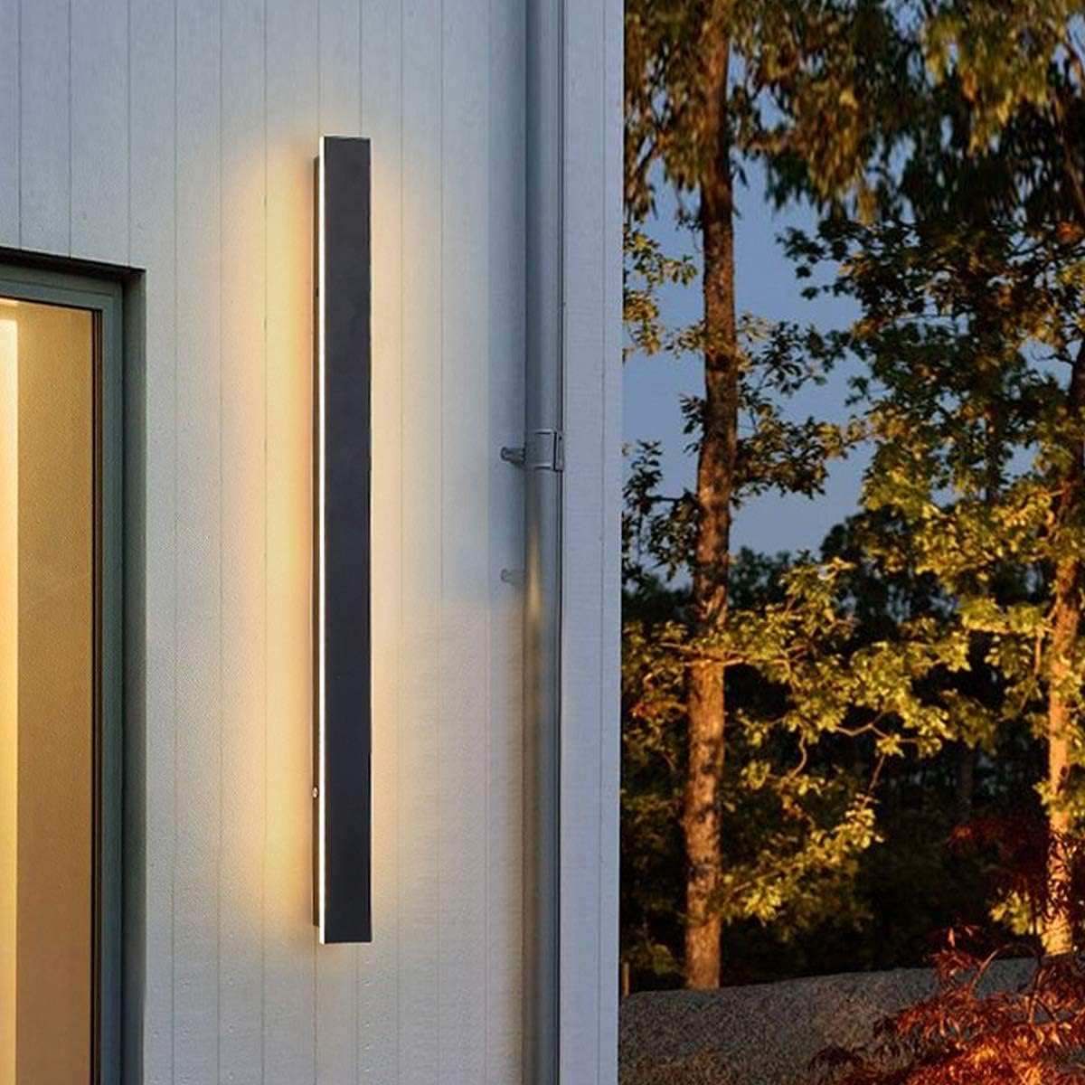 6w Integrated LED Outdoor Wall Light in Black, Model LX-Lin60E