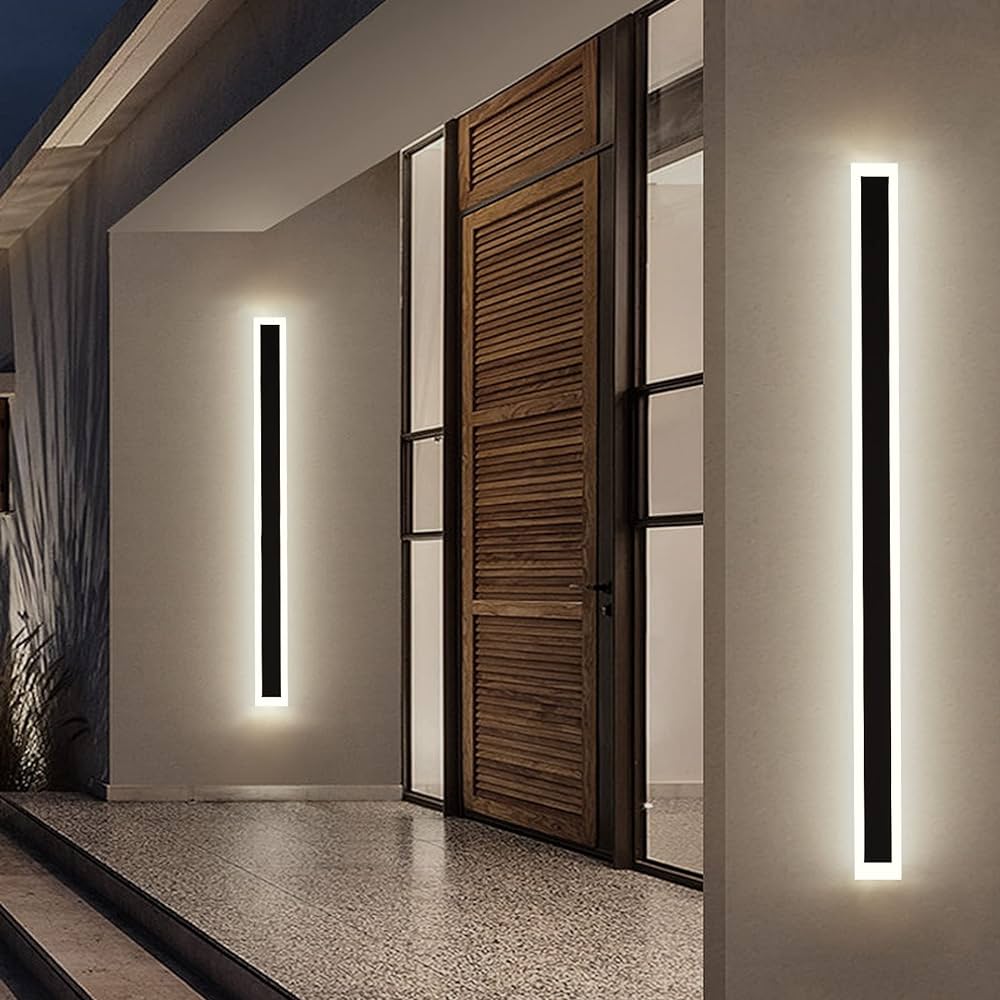 15w LINEAR Integrated LED Outdoor Wall Light in Black, Model LX-Lin90S