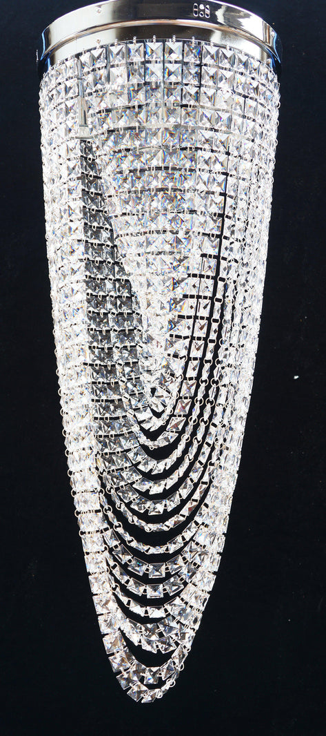 Casio 7500/35/6/S Polished Chrome Flush Light