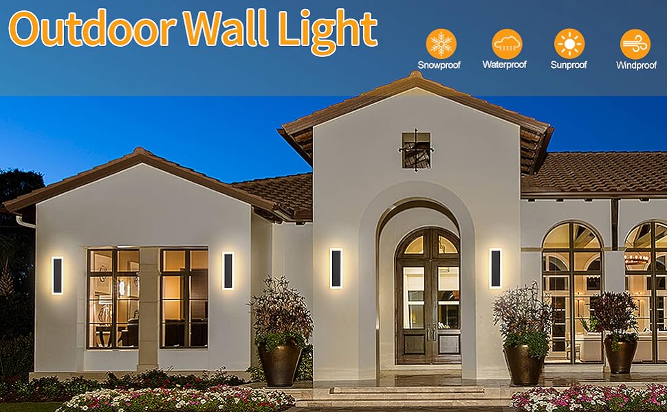 6w Integrated LED Outdoor & Indoor Wall Light in Black, Model LX-Lin30S