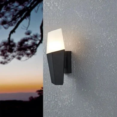 900682  FARINDOLA wall light steel black / plastic white