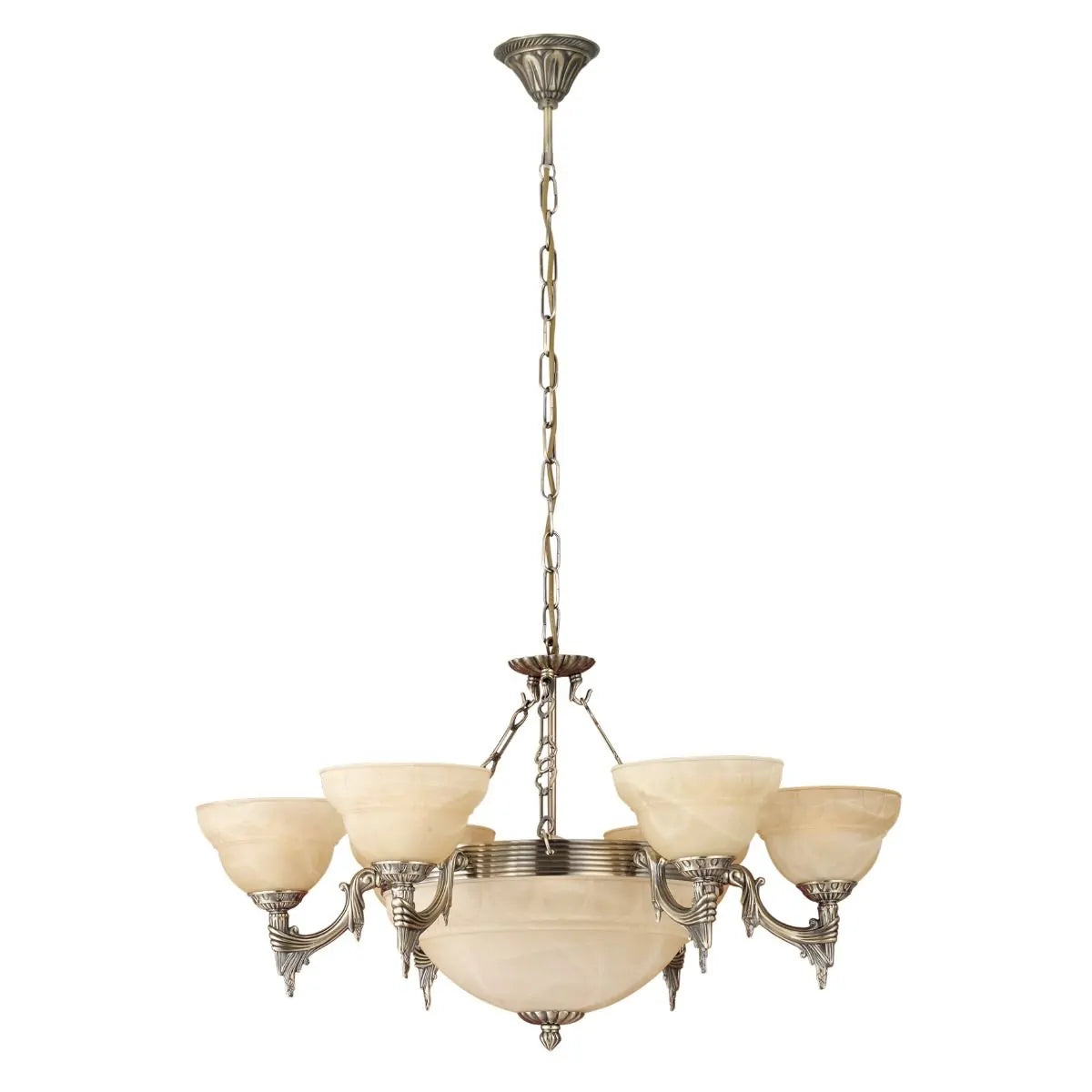Eglo 85858 Marbella 9 Light Multi-Arm Pendant Bronze Frame