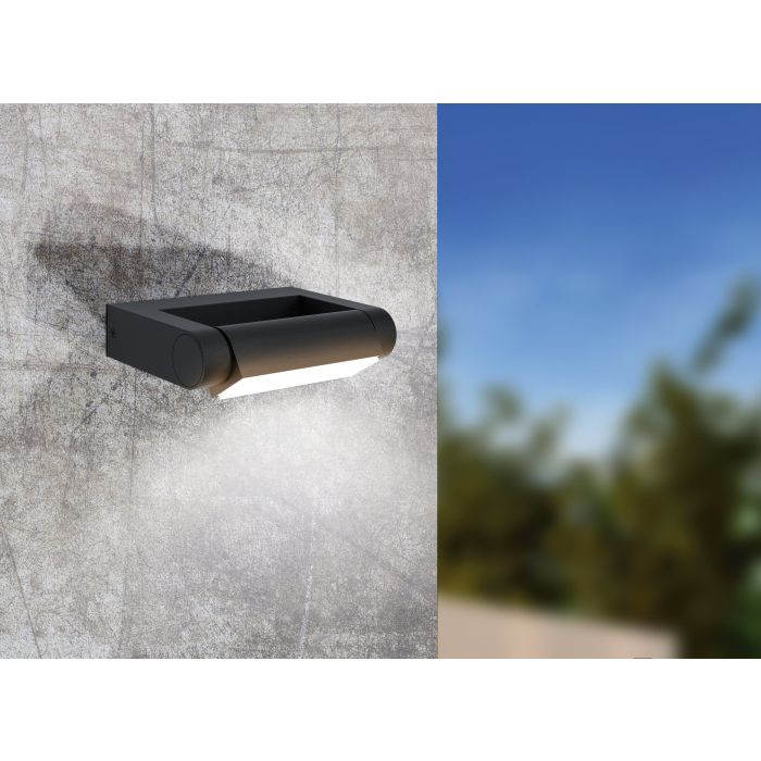 98707  BRIANZA wall lamp cast in black aluminum