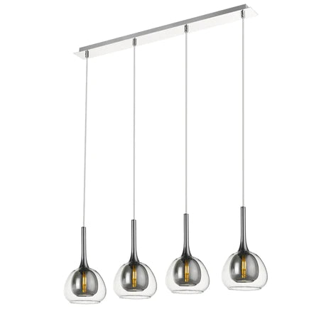 LX-Adelina Smoked Grey Decorative Ceiling Pendant Light LXADEL017SG4DECO