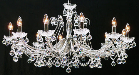 Polished chrome B-1524/12 Concerto 12 Light Multi Arm Light