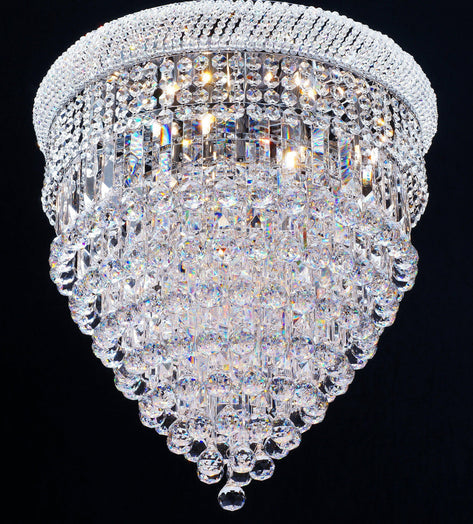 Placido Flush Light in Polished Chrome, FL320/50/10