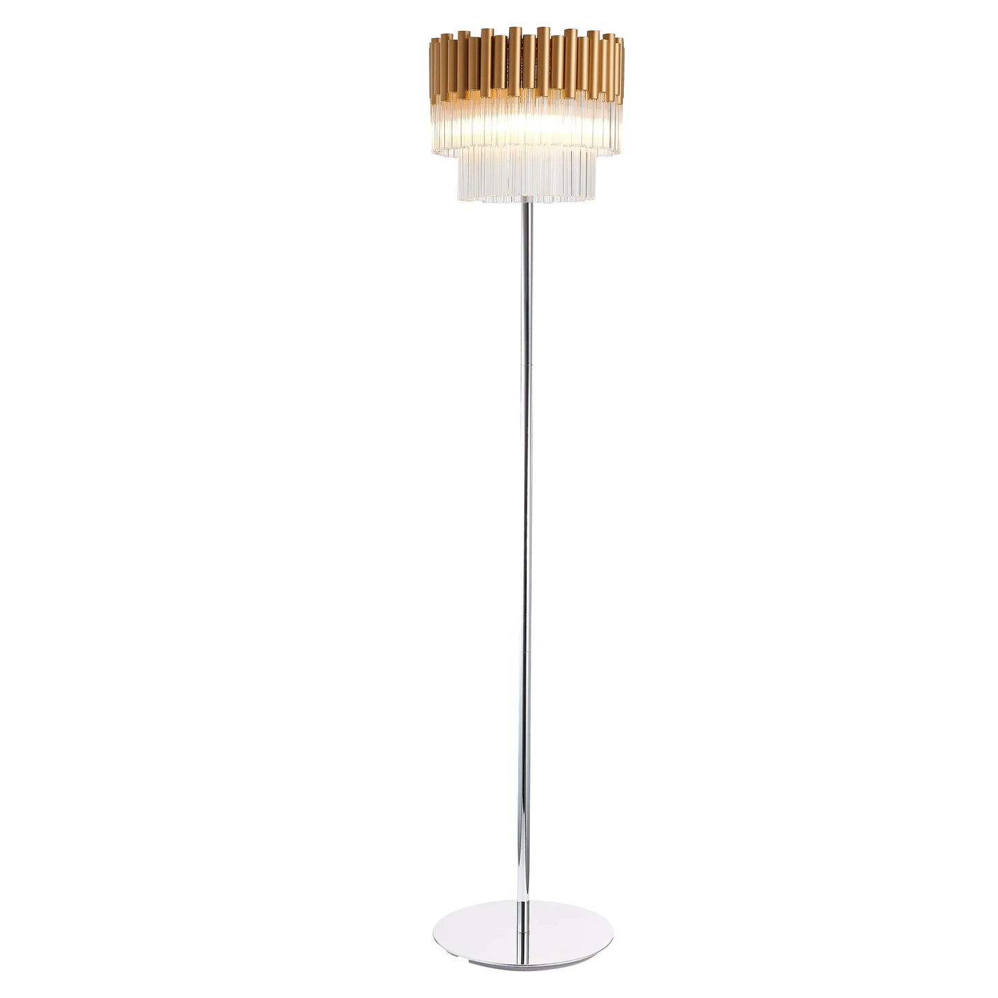 Gold LX-Harrogate 3 Bulb Floor Lamp LXHARR033GD3FLOL