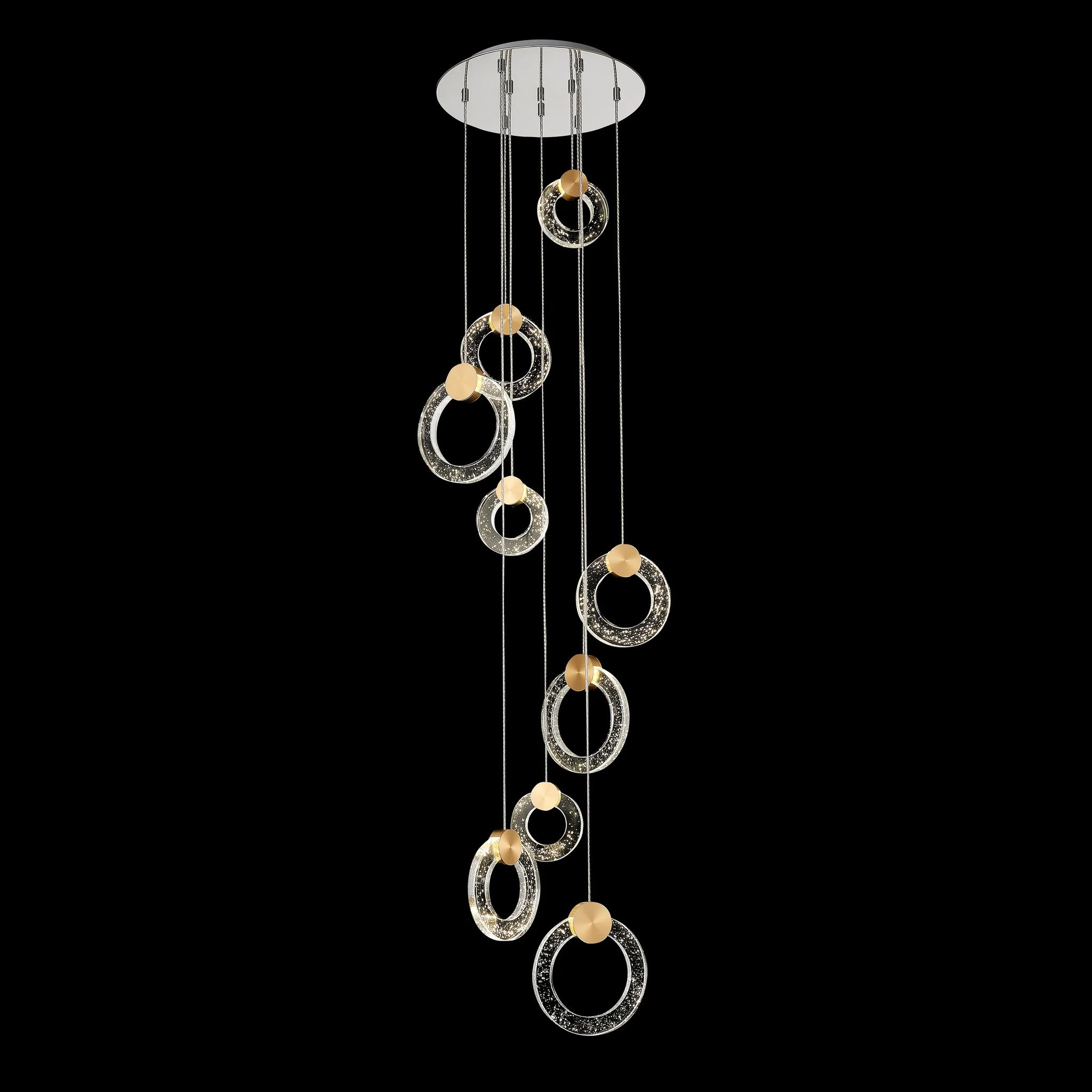 LX-Linton LXLINT041GD9DECO 9-inch sphere-shaped decorative ceiling pendant light