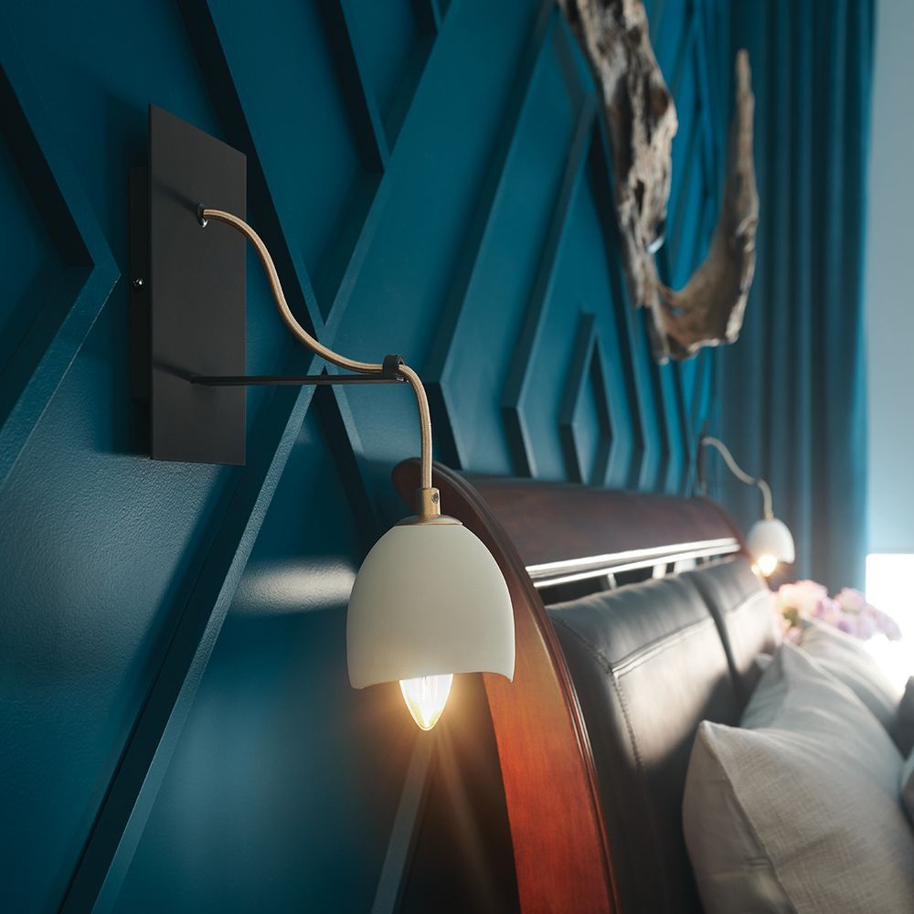 Quintessentiale QN-NULA1 Nula 1 Light Wall Light Shell White/Luxe Gold