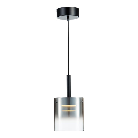 LX-Roundhay LXROUN016BL1PEND 1 Smoked Glass Shade Bulb Decorative Ceiling Pendant Light