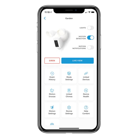 Ring Wired Plus Floodlight Cam White