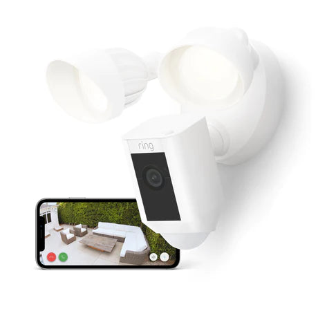 Ring Wired Plus Floodlight Cam White