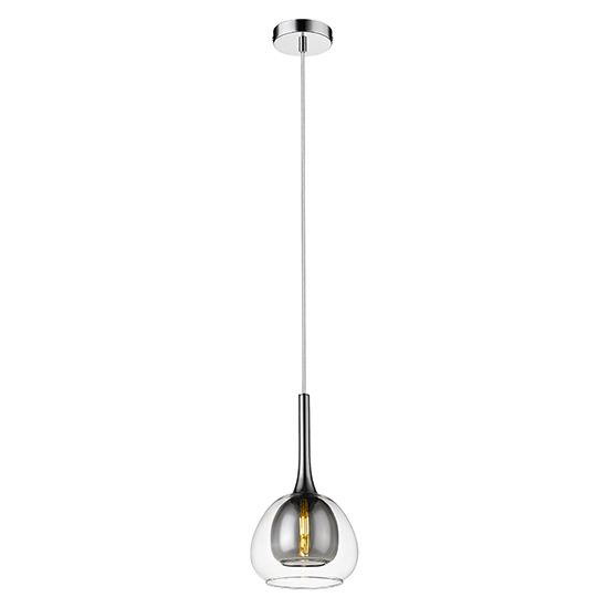 LX-Adelina Smoked Grey Small Decorative Ceiling Pendant Light LXADEL016SG1PEND
