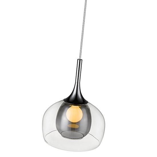 LX-Adelina Smoked Grey Large Decorative Ceiling Pendant Light LXADEL030SG1PEND
