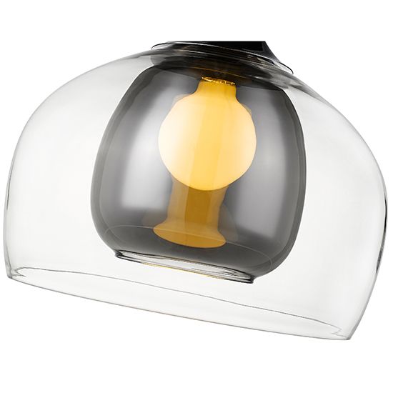 LX-Adelina Smoked Grey Large Decorative Ceiling Pendant Light LXADEL030SG1PEND