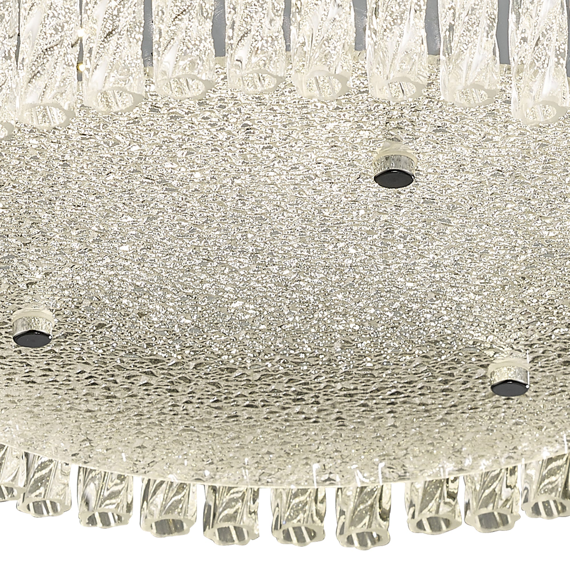 Aiden 18W 1600lm LED 4200K Polished Chrome/Glass Small Round Flush Ceiling with 3-Year Warranty