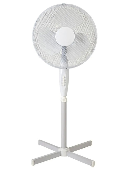 White 3 Speed Oscillating Pedestal Fan, 16 inch D0435